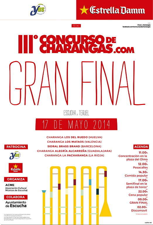 Cartel III Edición (2014). Concurso de Charangas de Escucha (Teruel)