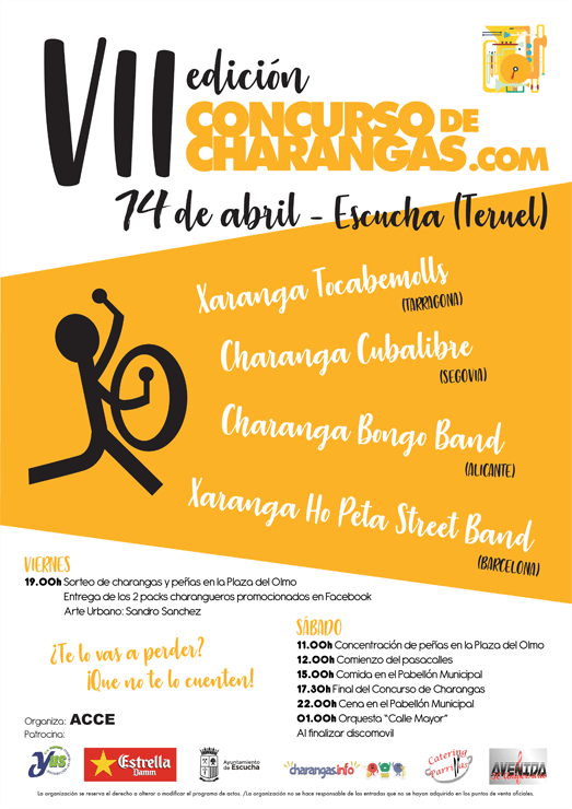 Cartel VII Edición (2018). Concurso de Charangas de Escucha (Teruel)
